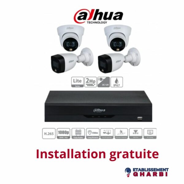PACK 4 CAMERA DAHUA