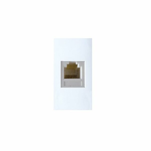 PRISE TELEPHONE 4 PLOTS RJ11 BLANC