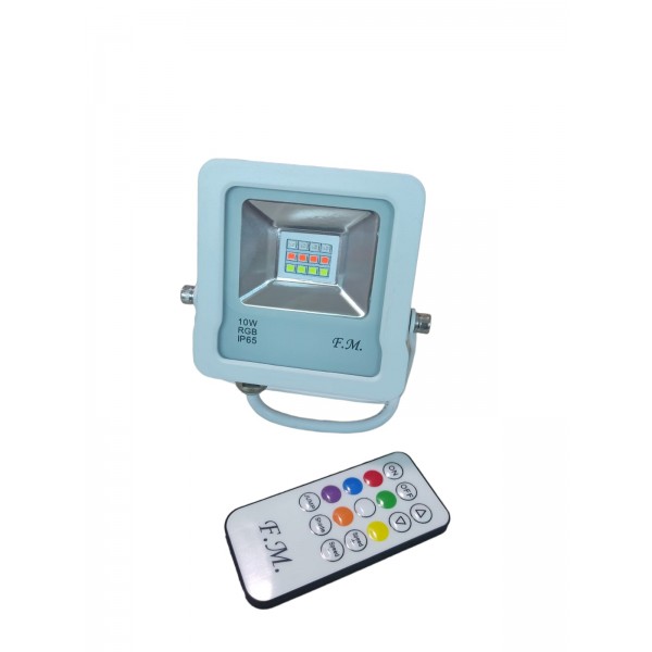 PROJECTEUR LED 10W RGB IP65 FM
