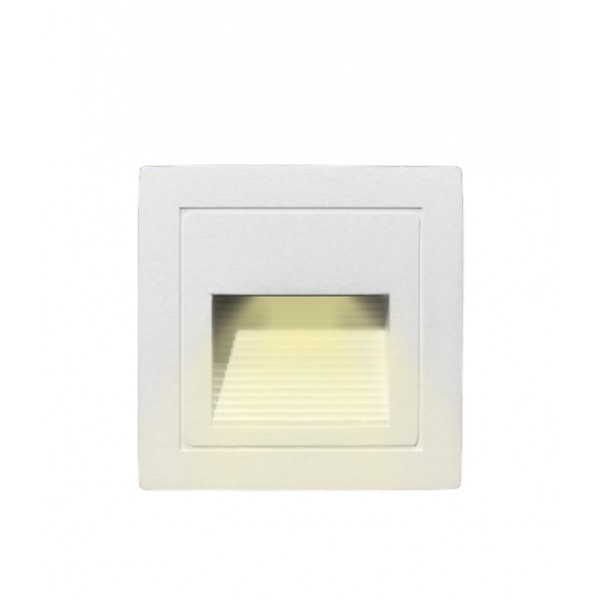 SPOT CONTRE MARCHE CARRÉ 2W 50112 LUMIERE JAUNE EKOLED