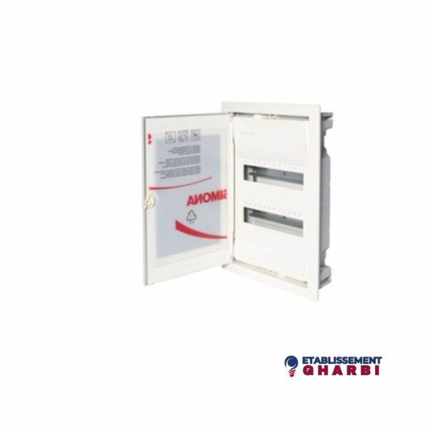 COFFRET ENCASTRÉ 2 RANGÉS 24 MODULES HAGER