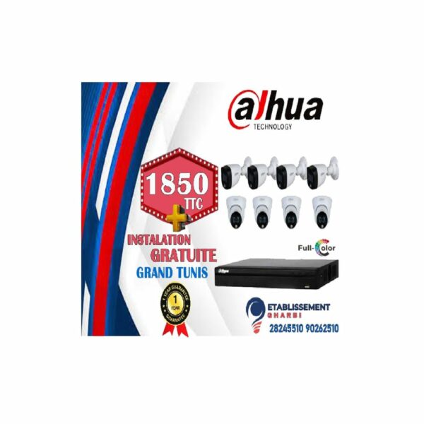 Pack de 8 caméras